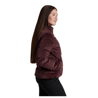 KUHL WOMEN'S ASTRID DOWN JACKET - RAISIN - SIDE VIEW