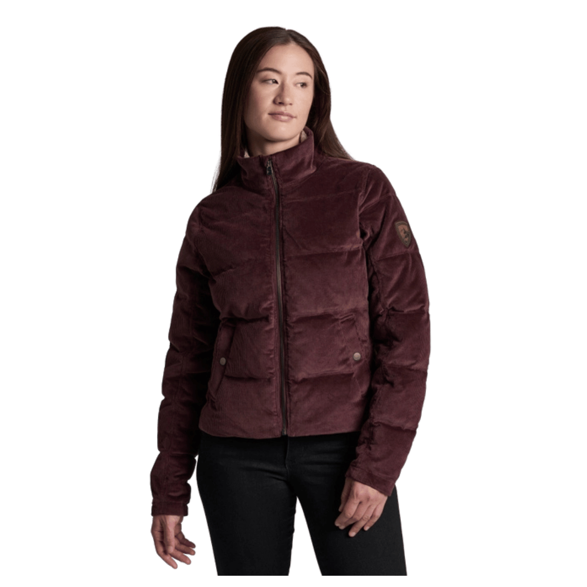 KUHL WOMEN'S ASTRID DOWN JACKET - RAISIN - FRONT VIEW