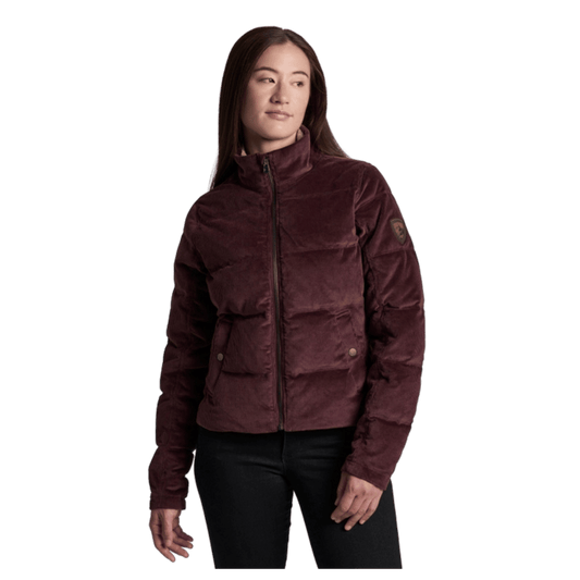 KUHL WOMEN'S ASTRID DOWN JACKET - RAISIN - FRONT VIEW
