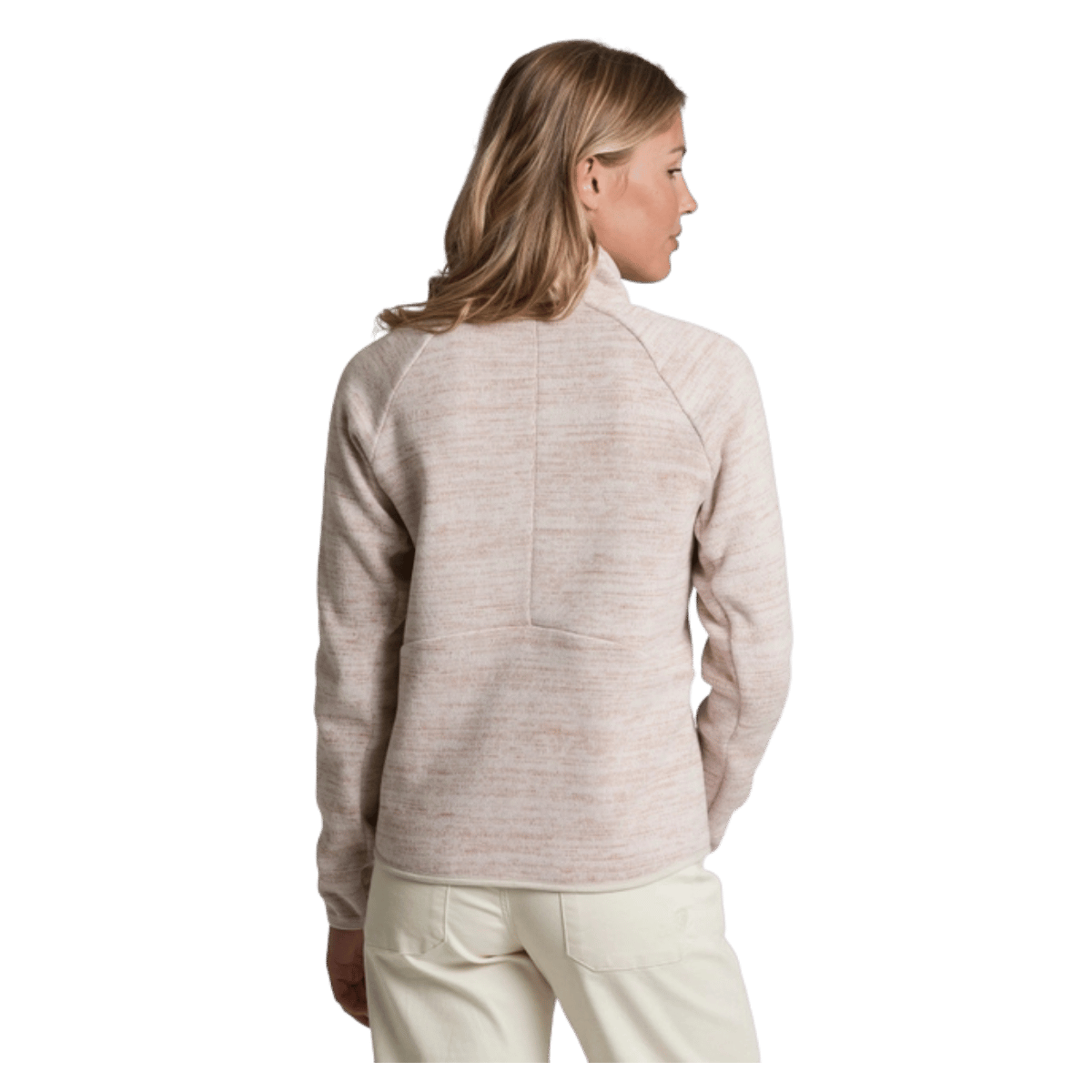 KUHL AVALINE 1/4 ZIP PREMIUM SWEATER FLEECE - NATURAL_BACK VIEW
