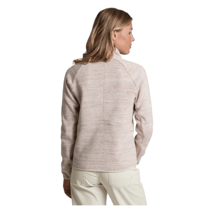 KUHL AVALINE 1/4 ZIP PREMIUM SWEATER FLEECE - NATURAL_BACK VIEW