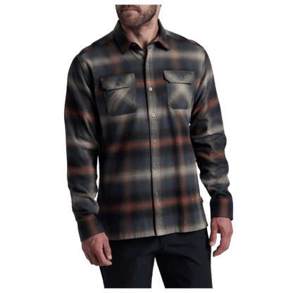 KUHL DILLINGR FLANNEL COTTON TENCEL LONG SLEEVE - DUNE - FRONT VIEW WW