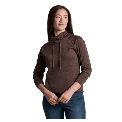 KUHL WOMEN'S ELIA PULLOVER SWEATSHIRT - COFFEE_FRONT