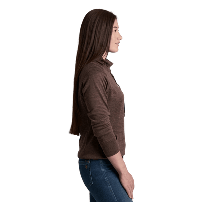 KUHL WOMEN'S ELIA PULLOVER SWEATSHIRT - COFFEE_SIDE