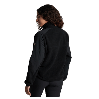 KUHL WOMEN'S ELIXIR JACKET ITALIAN FLEECE - BLACKOUT - BACK VIEW