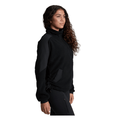 KUHL WOMEN'S ELIXIR JACKET ITALIAN FLEECE - BLACKOUT - SIDE VIEW