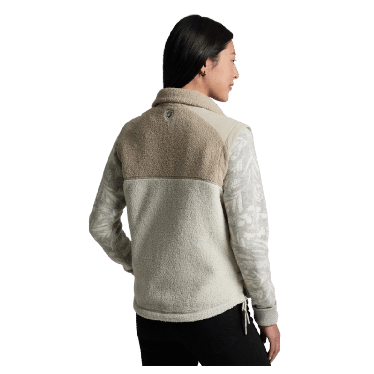 KUHL WOMEN'S ELIXIR VEST STRETCH FLEECE - ELM - BACK VIEW