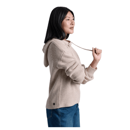 KUHL WOMEN'S FIRESIDE SWEATER HOODY - NATURAL_SIDE