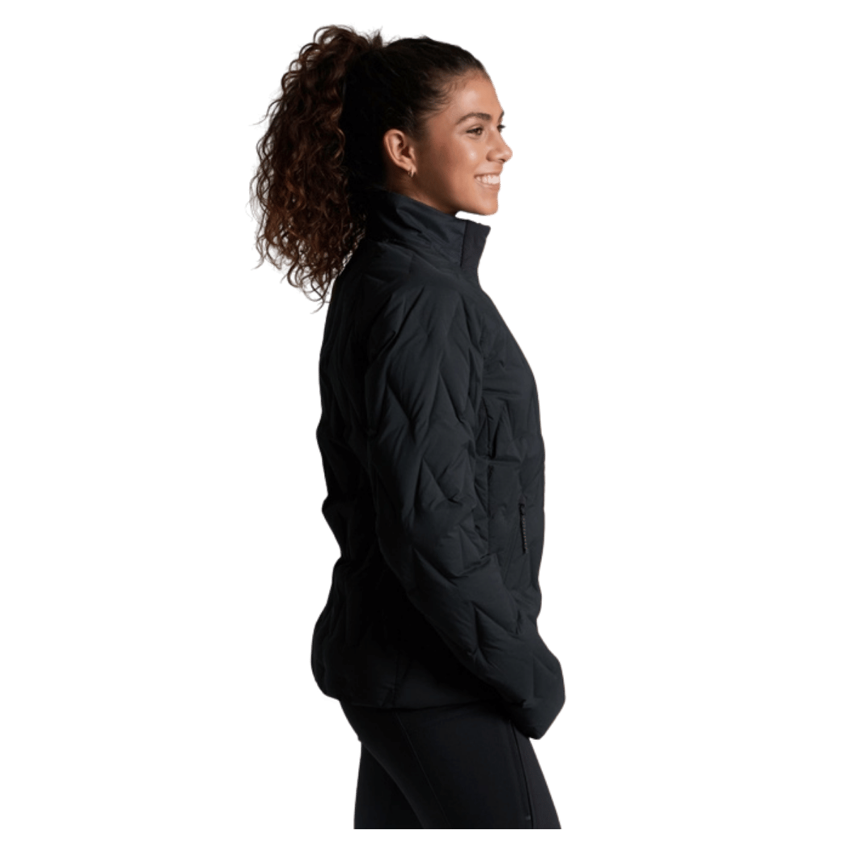 KUHL WOMEN'S FIRESTORM DOWN JACKET - BLACKOUT - SIDE VIEW