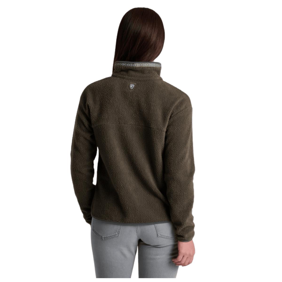 KUHL WOMEN'S HYGGE 1/2 ZIP FLEECE PULLOVER - VINE - BACK VIEW WW
