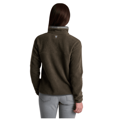 KUHL WOMEN'S HYGGE 1/2 ZIP FLEECE PULLOVER - VINE - BACK VIEW WW