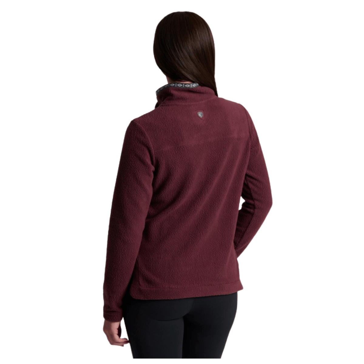 KUHL WOMEN'S HYGGE SNAP PULLOVER - RAISIN_BACK