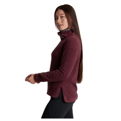 KUHL WOMEN'S HYGGE SNAP PULLOVER - RAISIN_SIDE