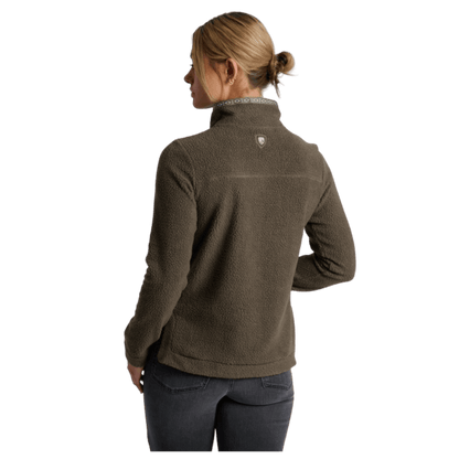 KUHL WOMEN'S HYGGE SNAP FLEECE PULLOVER - VINE - BACK VIEW WW
