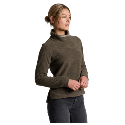 KUHL WOMEN'S HYGGE SNAP FLEECE PULLOVER - VINE - SIDE VIEW WW