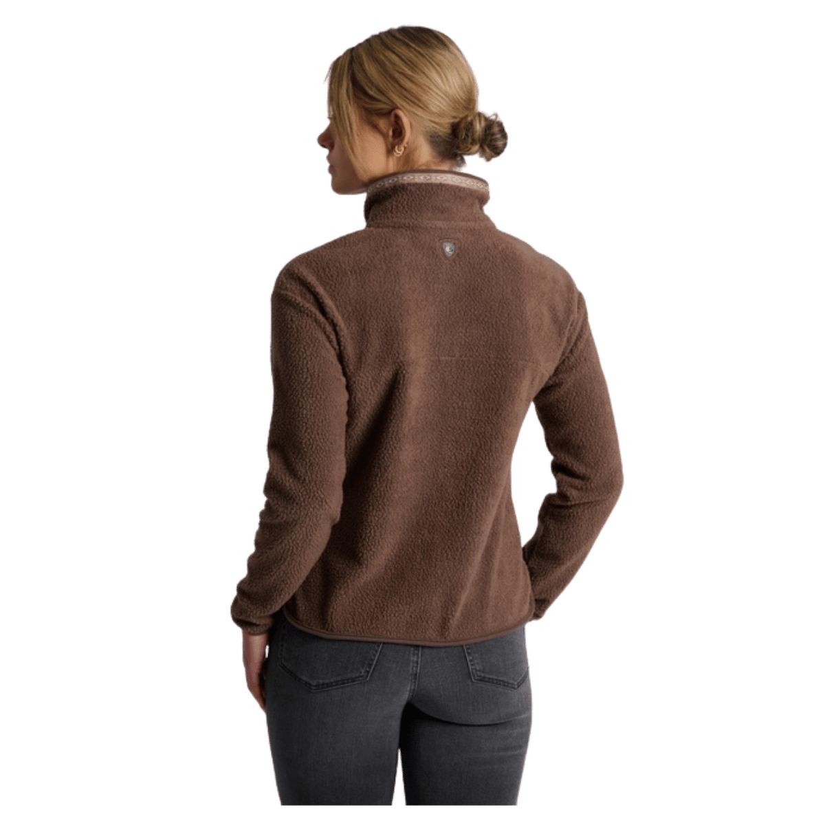 KUHL WOMEN'S HYGGE 1/2 ZIP SWEATSHIRT - COFFEE_BACK