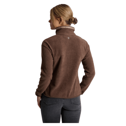 KUHL WOMEN'S HYGGE 1/2 ZIP SWEATSHIRT - COFFEE_BACK
