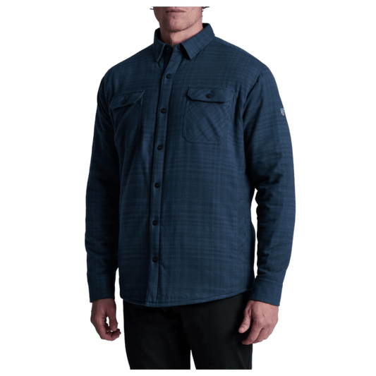 KUHL MEN'S JOYRYDR FLANNEL SHIRT-JACKET - INK - FRONT VIEW WW