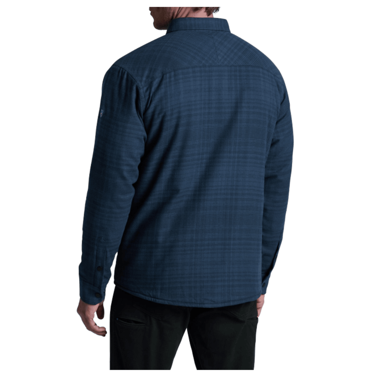KUHL MEN'S JOYRYDR FLANNEL SHIRT-JACKET - INK - BACK VIEW WW