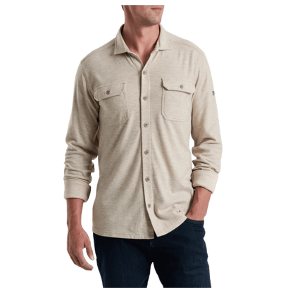KUHL INNOVATR ITALIAN KNIT FLANNEL FLEECE - NATURAL_FRONT