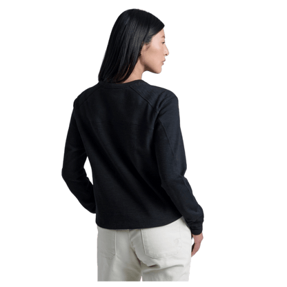 KUHL WOMEN'S LOLA PULLOVER SWEATSHIRT - BLACK_BACK