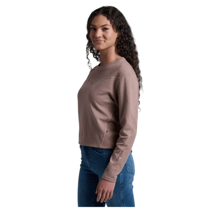 KUHL WOMEN'S LOLA PULLOVER SWEATSHIRT - LATTE_SIDE