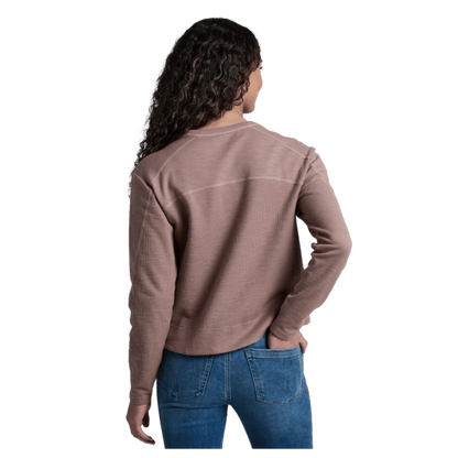 KUHL WOMEN'S LOLA PULLOVER SWEATSHIRT - LATTE_BACK
