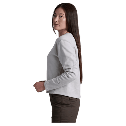 KUHL WOMEN'S LOLA PULLOVER SWEATSHIRT - MOON LIGHT_SIDE