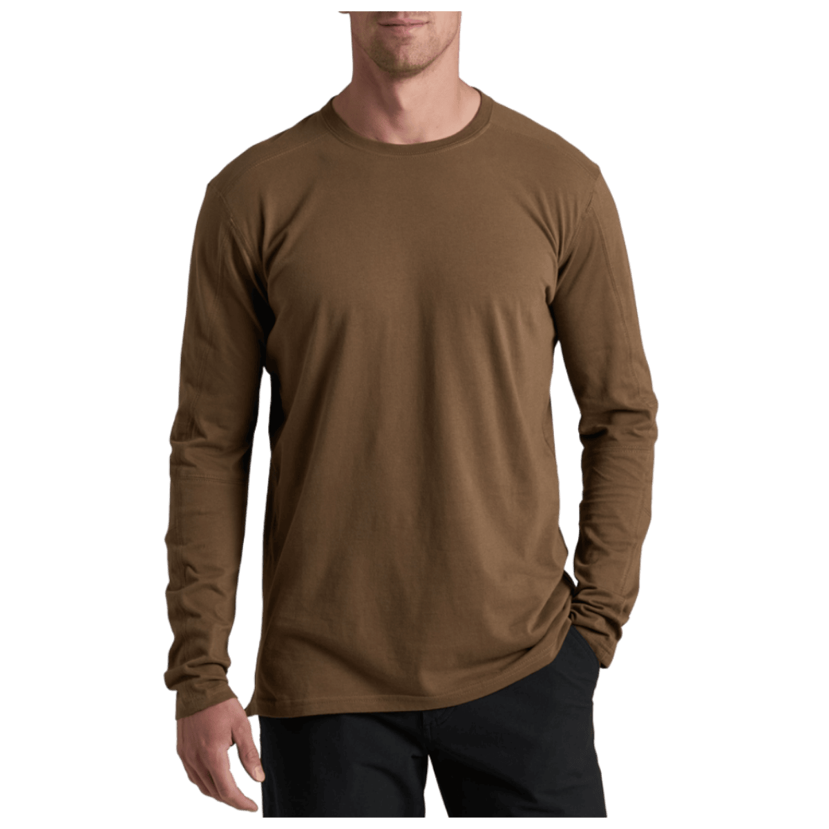 KUHL MEN'S ORGANIC COTTON BRAVADO LONGSLEEVE - KANTEEN - FRONT VIEW WW