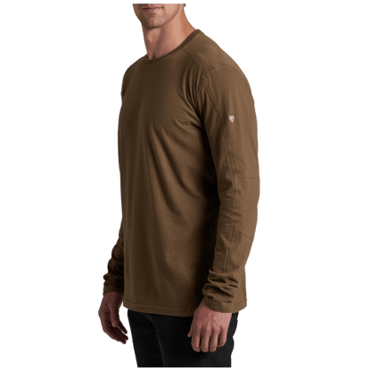 KUHL MEN'S ORGANIC COTTON BRAVADO LONGSLEEVE - KANTEEN - SIDE VIEW WW