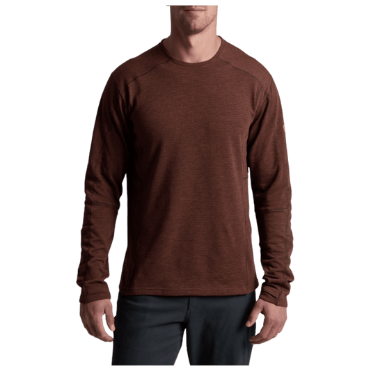 KUHL REACTIV LITE GRID CREW PREMIUM GRAPHENE - RUSTIC BRICK - FRONT VIEW WW