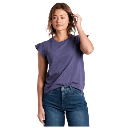 KUHL WOMEN'S SHILO ORGANIC COTTON SHORT SLEEVE - NOCTURNE - FRONT VIEW WW 