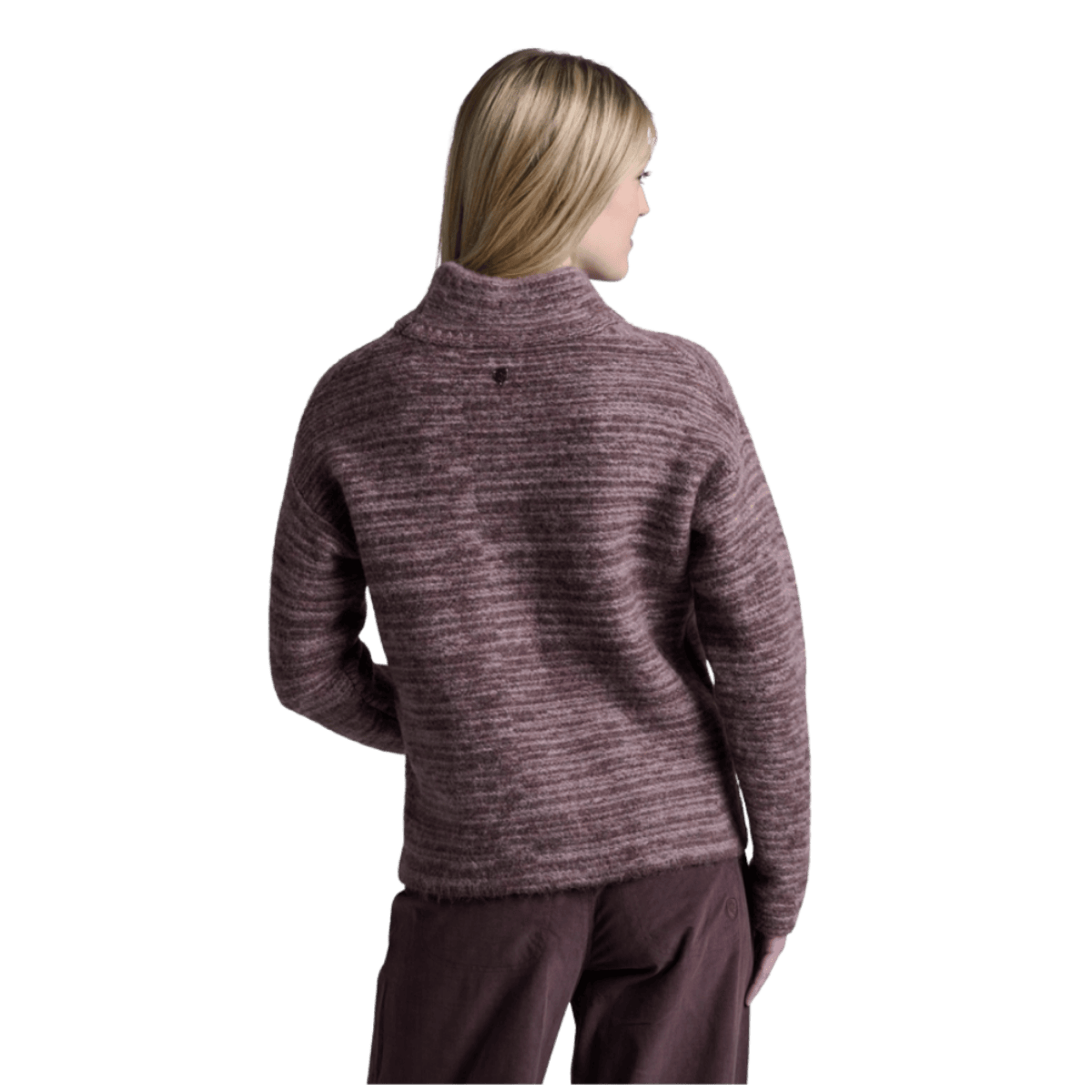 KUHL WOMEN'S NAOMI KNIT SWEATER - FAWN_BACK ANGLE