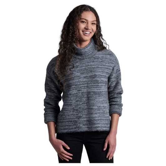 KUHL WOMEN'S NAOMI KNIT SWEATER - SMOKE_FRONT