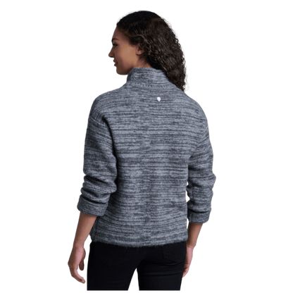 KUHL WOMEN'S NAOMI KNIT SWEATER - SMOKE_BACK ANGLE