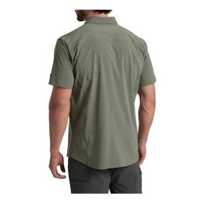 KUHL OPTIMIZR SHORT SLEEVE SHIRT - PEWTER GREEN - BACK VIEW