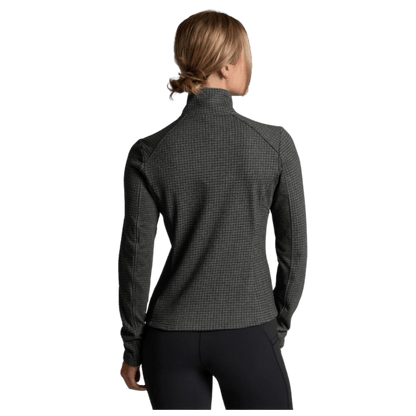 KUHL WOMEN'S REACTIV GRID FLEECE FULL ZIP - CARBON - BACK VIEW WW