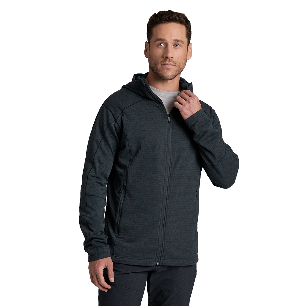 KUHL REACTIV GRID FULL ZIP HOODY- MUTINY BLUE