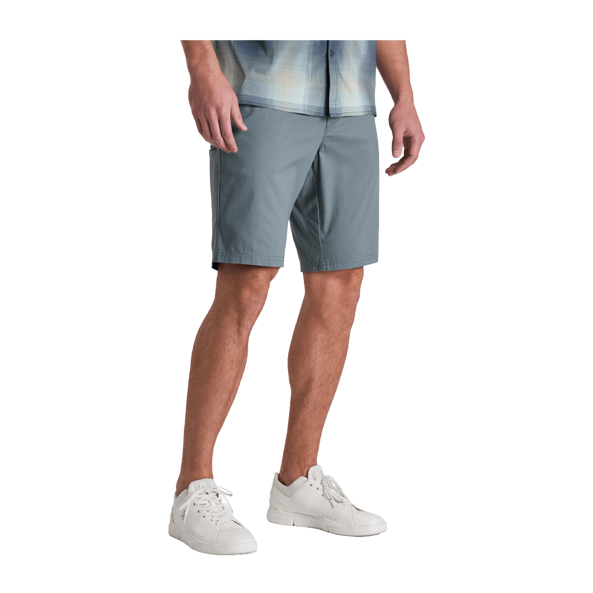 KUHL RESISTOR LITE CHINO SHORT - 10 INCH - CHARCOAL BLUE - FRONT VIEW