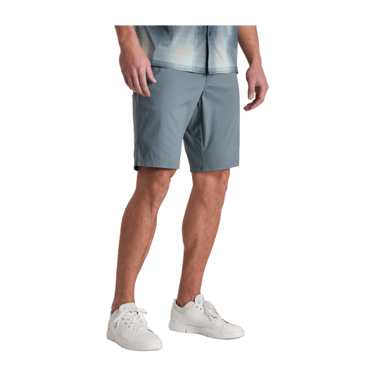 KUHL RESISTOR LITE CHINO SHORT - 10 INCH - CHARCOAL BLUE - FRONT VIEW