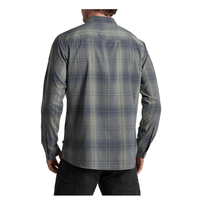 KUHL RESPONSE LITE LONG SLEEVE SHIRT - HURRICANE GREEN - BACK VIEW