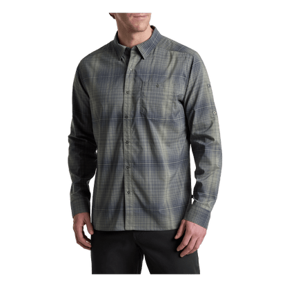 KUHL RESPONSE LITE LONG SLEEVE SHIRT - HURRICANE GREEN -FRONT VIEW