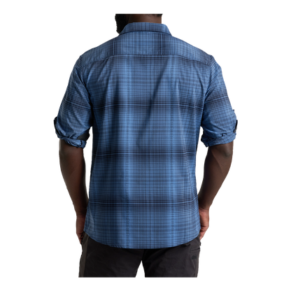 KUHL RESPONSE LITE LONG SLEEVE SHIRT - MIDNIGHT TIDE - BACK VIEW