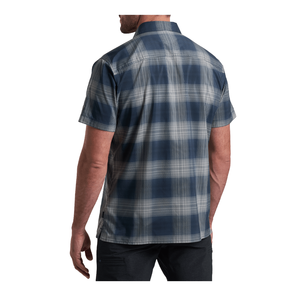 KUHL RESPONSE SHORT SLEEVE SHIRT - MIDNIGHT TIDE - BACK VIEW