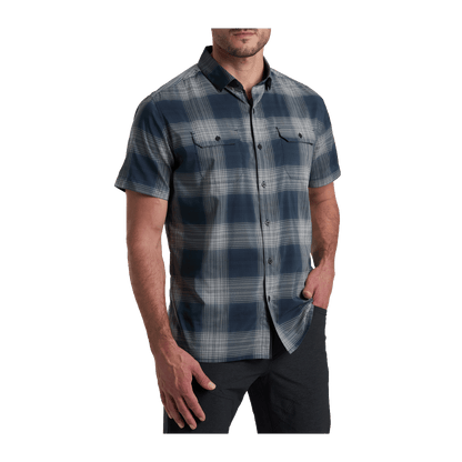 KUHL RESPONSE SHORT SLEEVE SHIRT - MIDNIGHT TIDE - FRONT VIEW