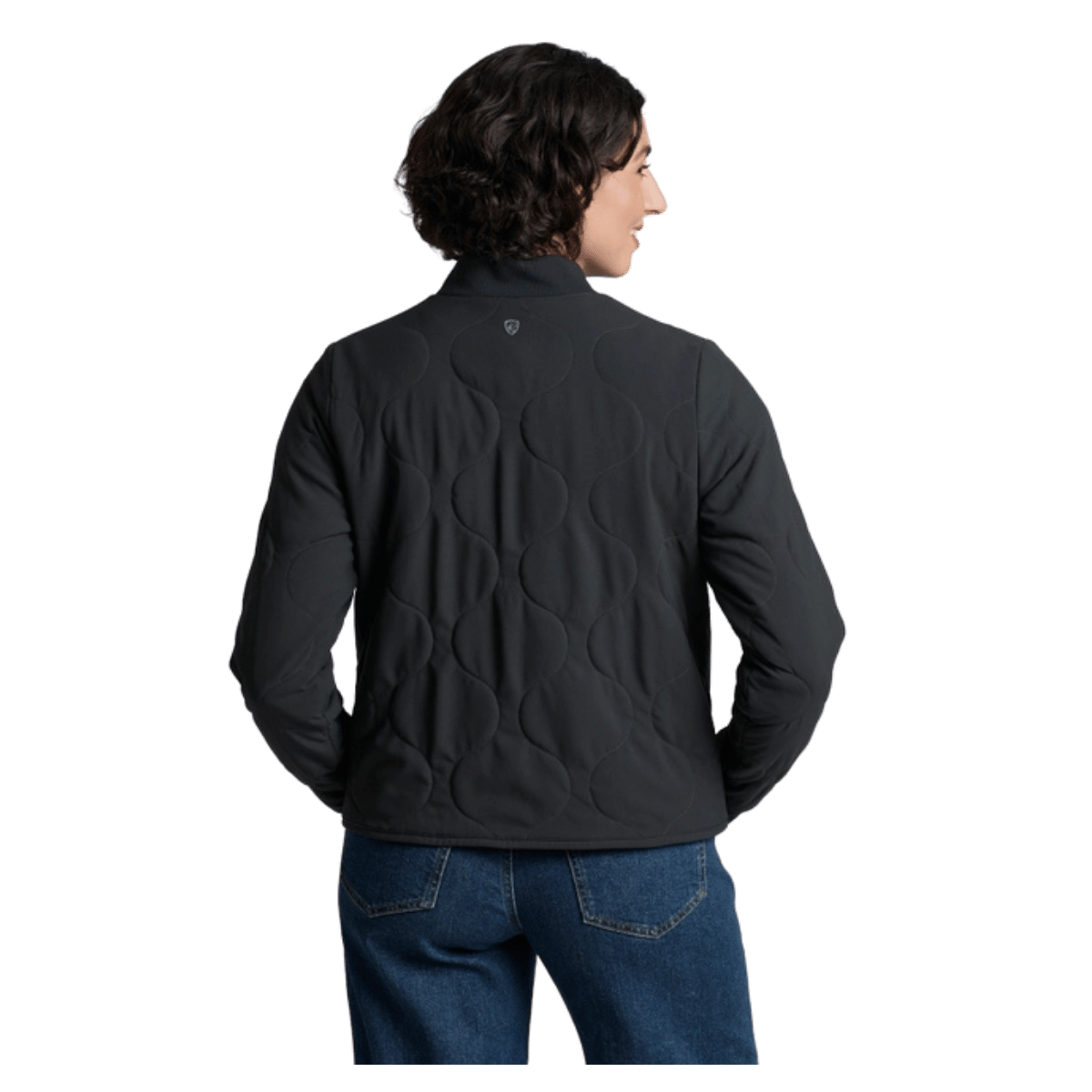 KUHL WOMEN'S SCOUT QUILTED JACKET - BLACK - BACK VIEW