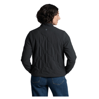 KUHL WOMEN'S SCOUT QUILTED JACKET - BLACK - BACK VIEW