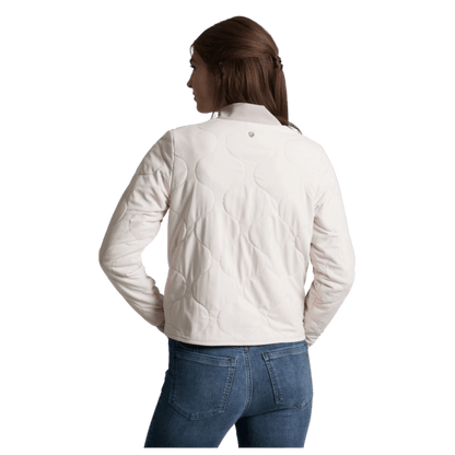 KUHL WOMEN'S SCOUT QUILTED JACKET - SEA SALT - BACK VIEW