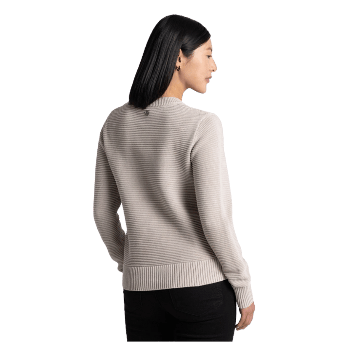 KUHL SOFIE SWEATER OTTOMAN KNIT - MOON LIGHT - BACK VIEW