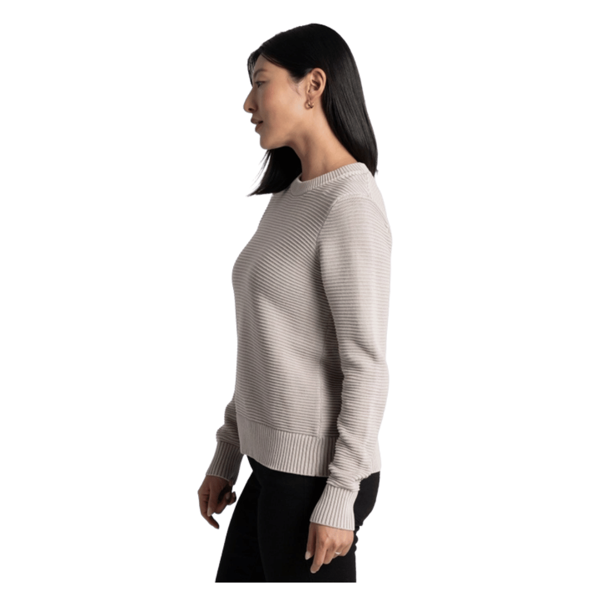 KUHL SOFIE SWEATER OTTOMAN KNIT - MOON LIGHT - SIDE VIEW